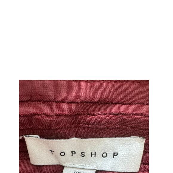 New ~ TOPSHOP ~ Women's Textured Panel Shirt Size 6 - Picture 8 of 10